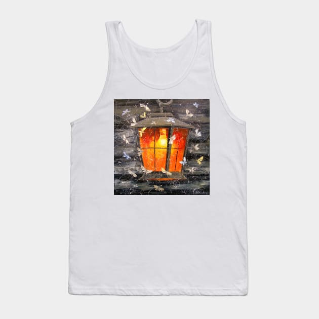 Night lantern and butterfly Tank Top by OLHADARCHUKART